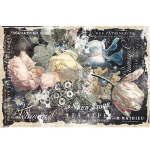 Bridgette Decoupage tissue paper 1 sheet Redesign by Prima - Same Day Shipping  - Paper for Decoupage - Mulberry Paper - Decoupage Paper