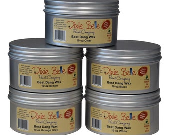 Best Dang Wax par Dixie Belle Paint - Expédition le jour même - Cire pour meubles - Cire de finition - Cire noire, brune, grise, blanche, transparente - Cire à cacheter