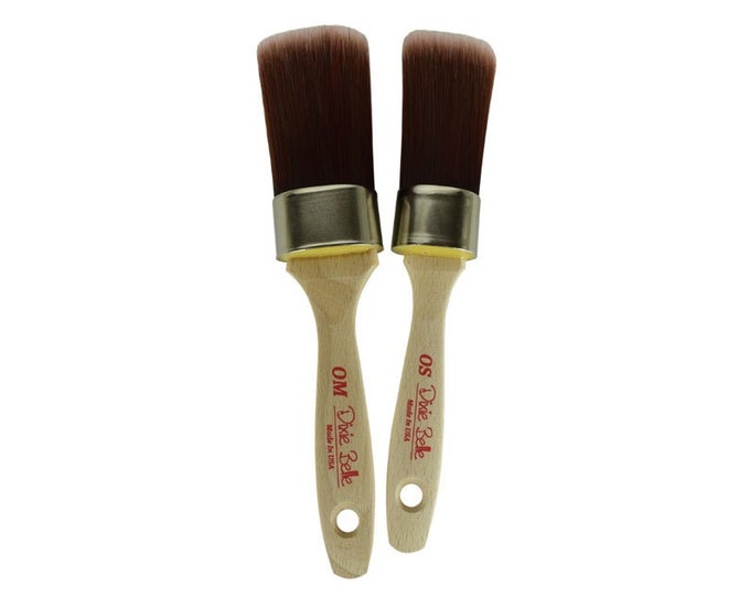 Dixie Belle Oval Synthetic Paint Brushes - Same Day Shipping - Brushes for Chalk Paint - Small Oval - Medium Oval - Best Synthetic Brush