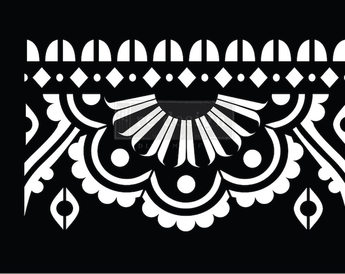 NEW!!! SAME DAY Shipping - Mendhi Border Prima ReDesign Stick and Style Stencil Roll
