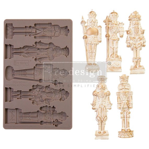 Wooden Nutcracker Silicone Mould - Limited Edition