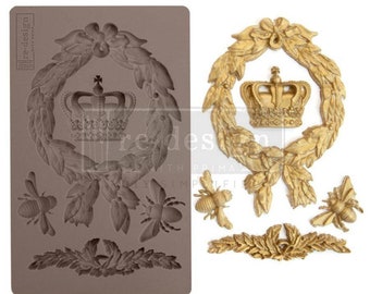 Royalty ReDesign With Prima Decor Mould - Same Day Shipping - Silicone Molds - Molds for Resin - Clay Mold - Candy Mold - Furniture Applique