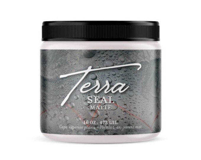 Terra Seal Top Coat - Same Day Shipping - Terra Clay Paint - Matte Finish - Sealer for Clay paint 16 oz Jar