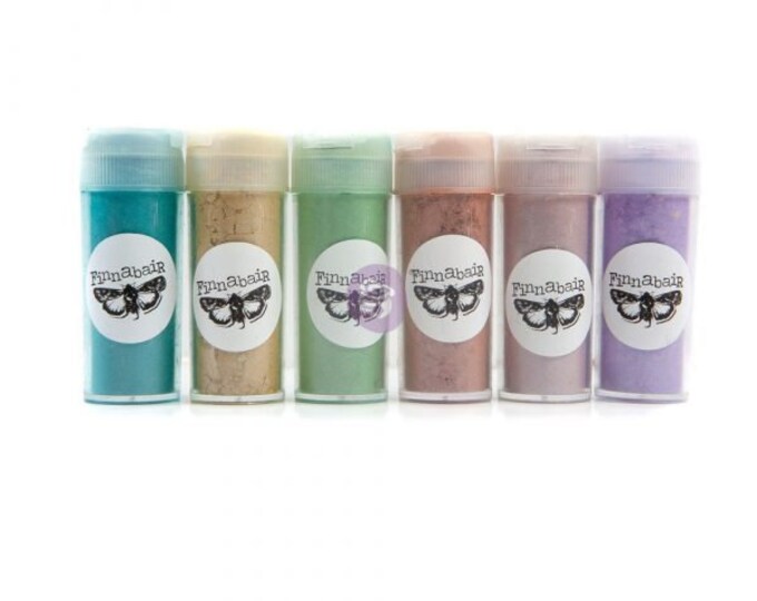 Oriental Mica Powder Set - Same Day Shipping - Finnabair Art Ingredients - Prima Marketing - set of 6 jars