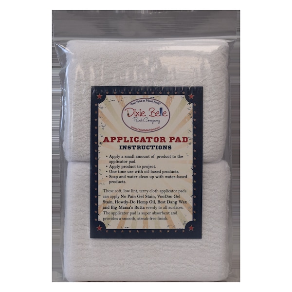 Terry Cloth Applicator Pads | Set of Two | Dixie Belle Paint - SAME DAY SHIPPING!