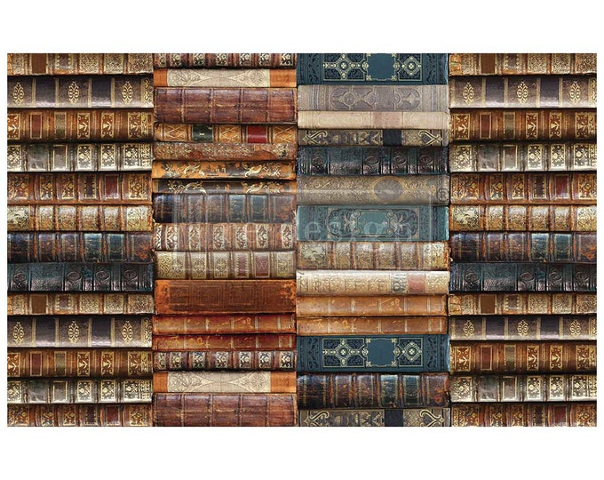 Bibliophile  Decoupage Paper - Same Day Shipping -  Redesign with Prima - Collage Chronicles Collection