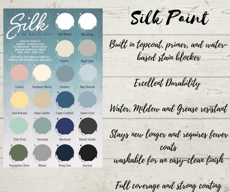 Dixie Belle Silk All-In-One Mineral Paint Same Day Shipping Acrylic Based Paint Built in Primer and Topcoat Furniture Paint image 6