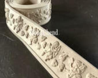 WoodUBend Floral Trim TR703 - Same Day Shipping - Heat Bendable Embellishment - Paintable - Stainable - Replacement Furniture Trim