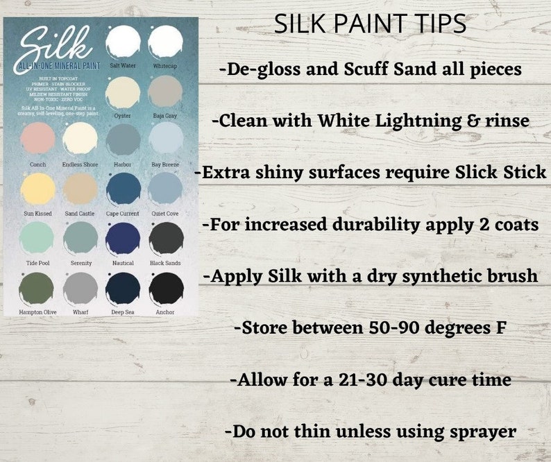 Dixie Belle Silk All-In-One Mineral Paint Same Day Shipping Acrylic Based Paint Built in Primer and Topcoat Furniture Paint image 5