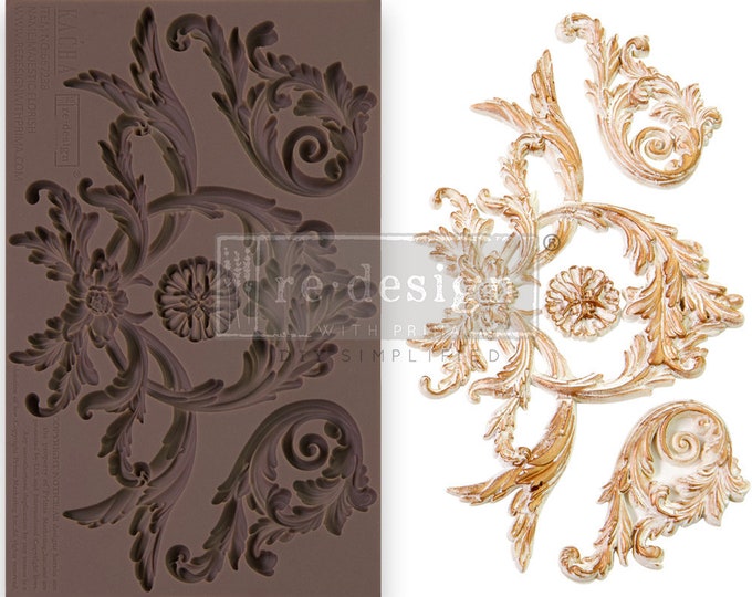 Majestic Flourish Silicone Mould-  Same Day Shipping - Redesign with Prima - Decor - Candy Mould