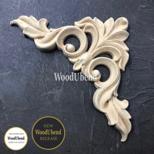 Heat to bend Molding Furniture Applique 4.75 x 3.5 Woodubend #1711