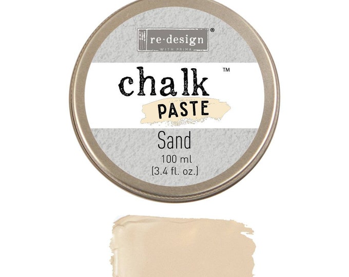 Sand Chalk Paste - Redesign by Prima - Same Day Shipping - Stencil Paste - Raised Stencil Medium - Furniture Stencils