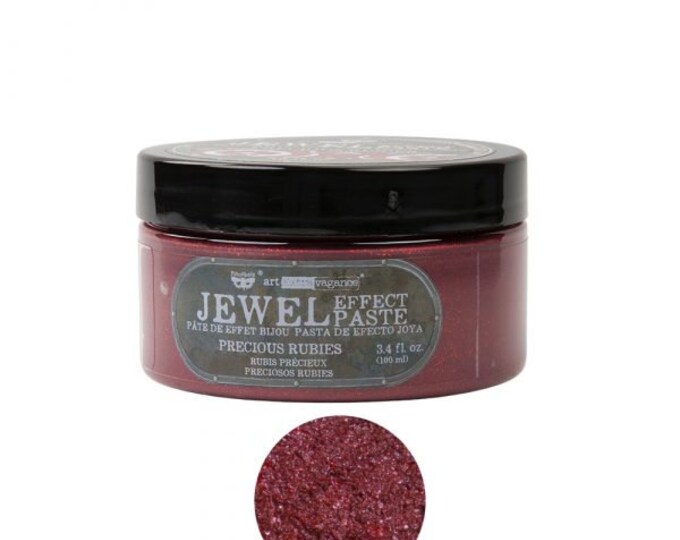 Precious Rubies Jewel Texture Paste - Same Day Shipping - Art Extravagance - Stencil Paste - Metallic Textured Paint for Raised Stencils