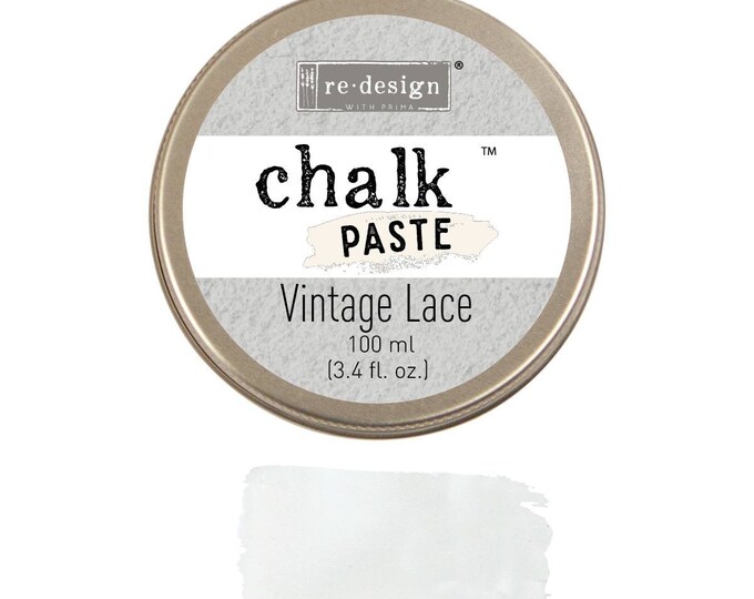 SAME DAY SHIPPING Vintage Lace Chalk Paste, Redesign by Prima, stencil paste, stencil paint
