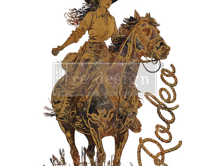 Galloping Grace transfer by Redesign with Prima 24"x35" - Same Day Shipping - Rub on Transfers - Furniture Transfers