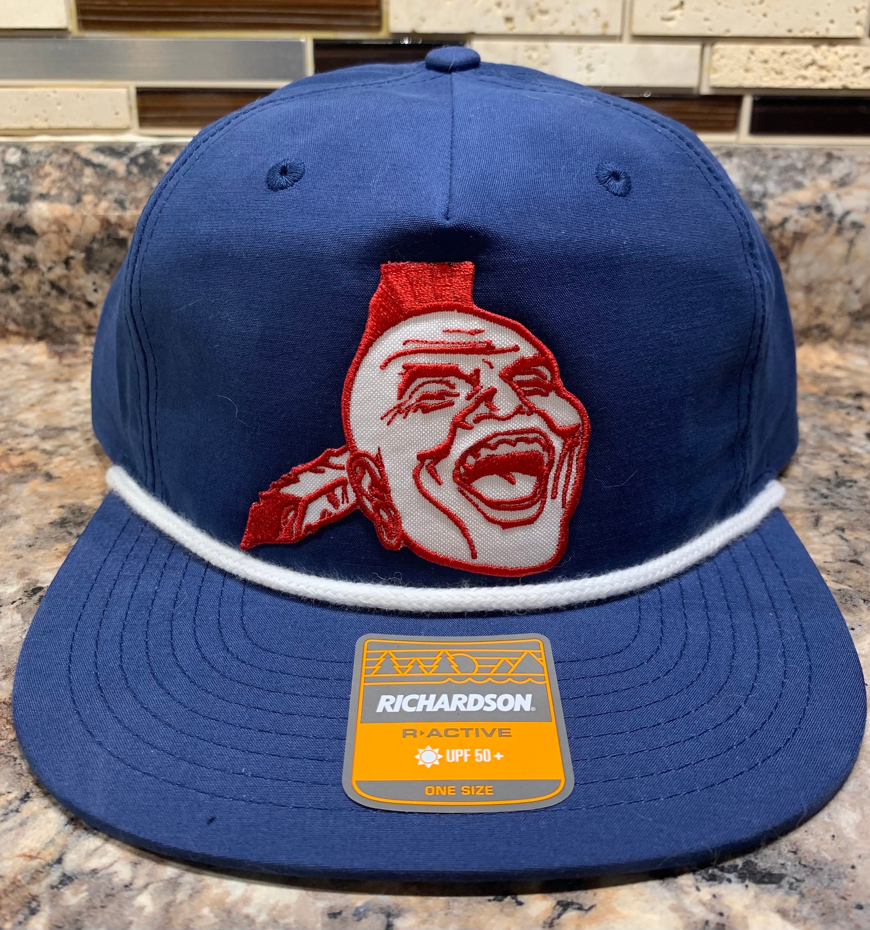 braves feather hat