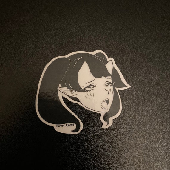 Ahegao Anime Monster Girl Sticker not Waterproof - Etsy India