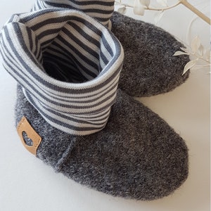 Baby shoes Wollwalk/ Baby boots/ organic/ grey/various sizes