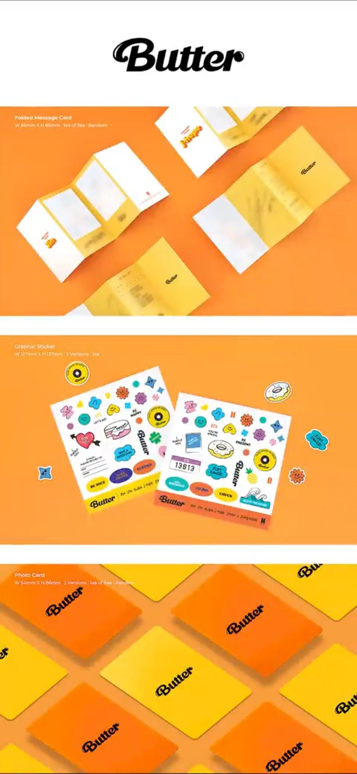 BTS Butter album Official Etsy