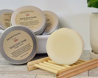 Solid Dish Soap | Zero Waste Soap | Citrus Scent | Kitchen Cleaning | Coconut Oil Soap | Household Cleaning