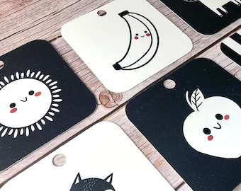 Contrast card set for babies | black and white toy | 0-6 months