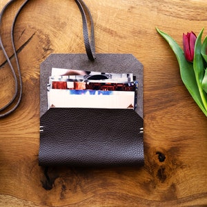 Leather Photo Envelope, Leather photo box for 4”x6” (10x15cm) or 5”x7” (13x18cm) prints, Photographer client gift, Photo holder, Photo case