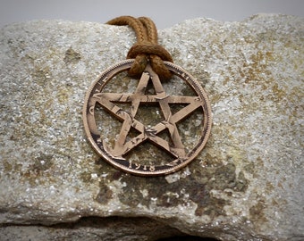 Pentagramm Anhänger, spirituelle Symbolkette