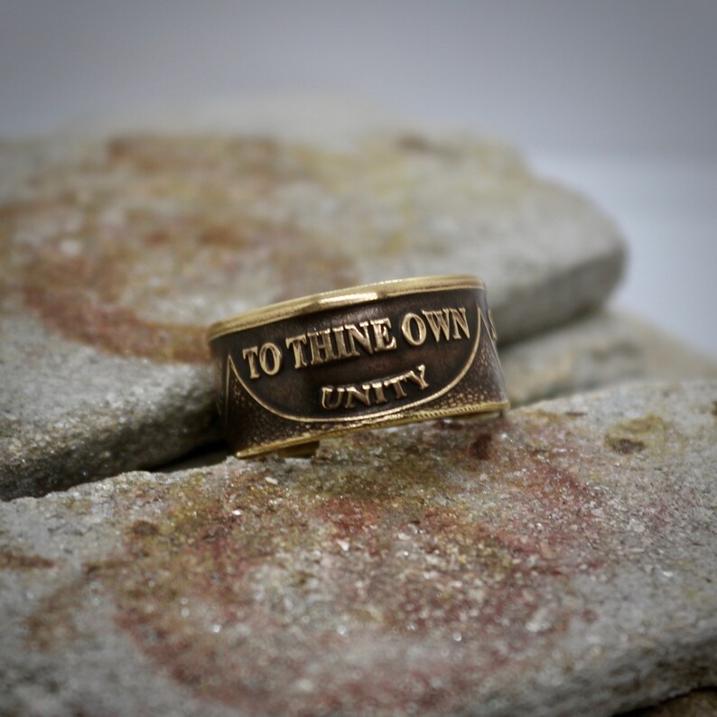 Addiction Recovery Rings Sobriety Chip Coin Ring, Alcoholic Addiction Recovery, AA Anniversary ...