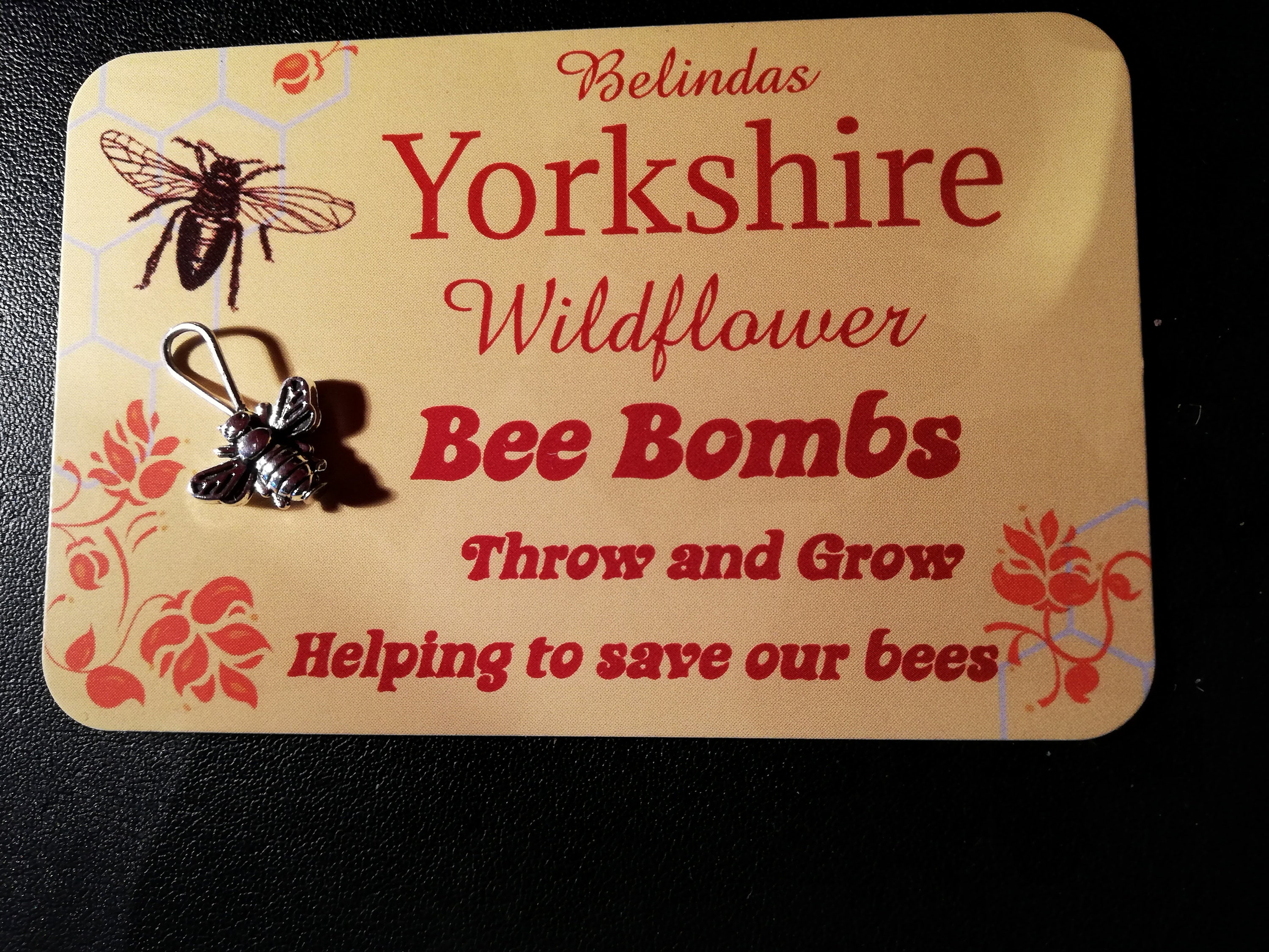 Yorkshire Made Wild Flower Bee/seed Bombs,with a Little Bee Charm Etsy UK