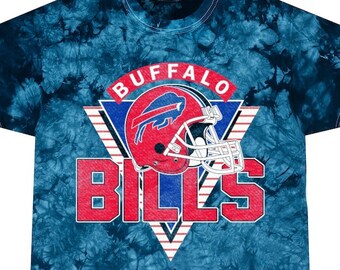 buffalo bills tie dye moletom com capuz