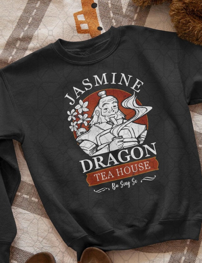 Jasmine Dragon Tea Shop Sweatshirt Avatar the Last Airbender Etsy