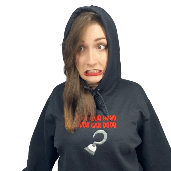 Man Door Hand Hook Car Door Creepypasta Embroidered Black Etsy