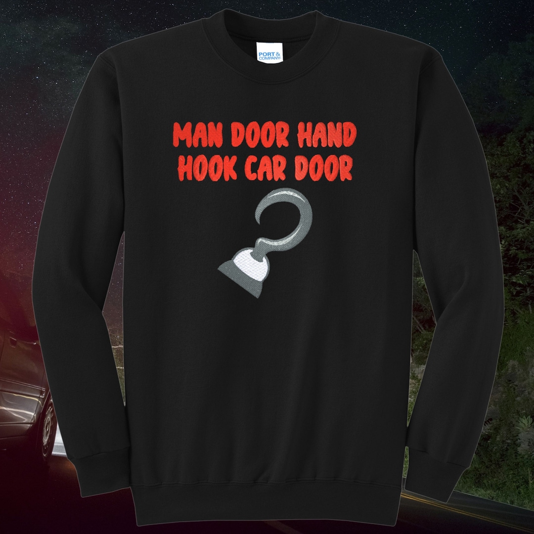 Man Door Hand Hook Car Door Creepypasta Embroidered Black Etsy