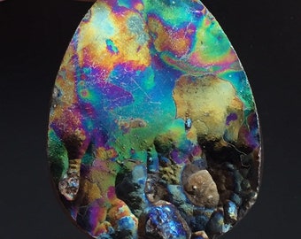 leklai hematite lek lai iridescent umklum goethite rainbow natural healing stone lucky amulet gift 1 pc 28 gr