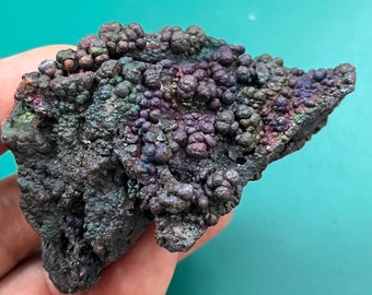 turgite iridescent hematite goethite rainbow stone lucky amulet gift 85 g rare round 3 dimension