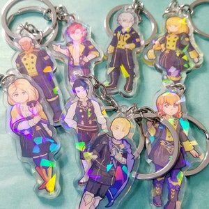 Blue Lions Holographic Acrylic Charms, Fire emblem Three Houses Acrylic charm, Chibi Acrylic charm