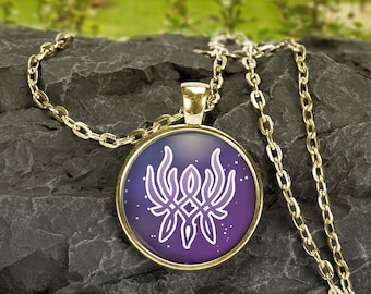 Collar con los escudos de Fodlan, collar con las tres casas de Fire Emblem, collar con colgante