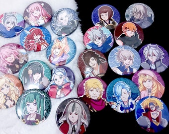 Fire Emblem Fates Children Buttons, FE 14 Child units - 1 3/4 inch button, Fire emblem pin badge, Pin back