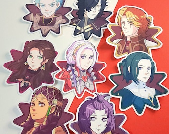 Black Eagles 3 Hopes Die cut vinyl stickers, Fire Emblem Three Hopes stickers, Black Eagles Stickers, planner stickers, laptop decal