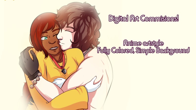 Custom Art Commissions , Custom anime character design and illustration , Anime art commission, Icon commssion, cartoon commission image 1