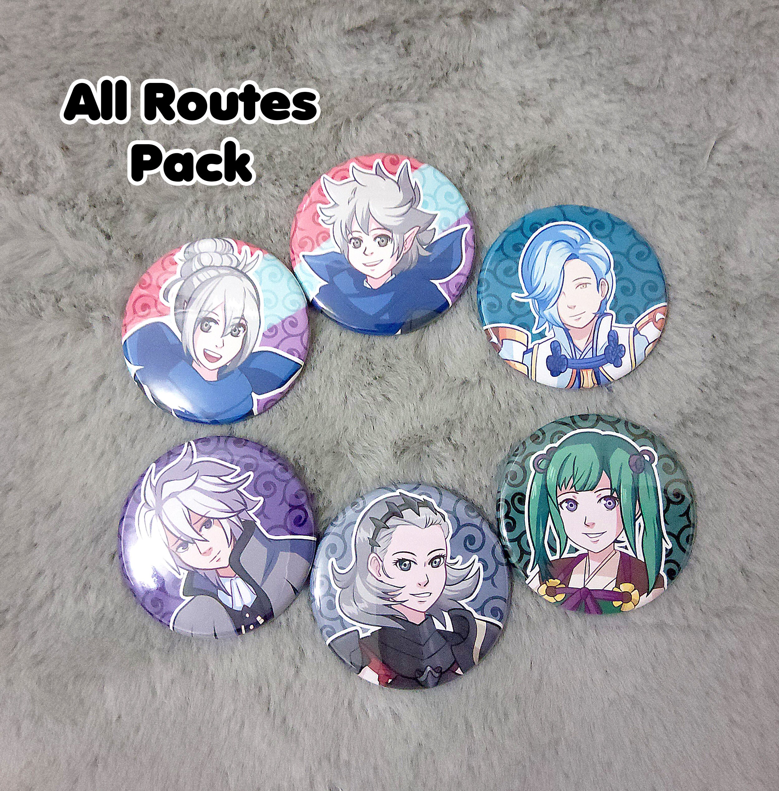 Set De Badges Fire Emblem 0 Cipher – Corrin, Leo, Elise – Neuf – Nintendo