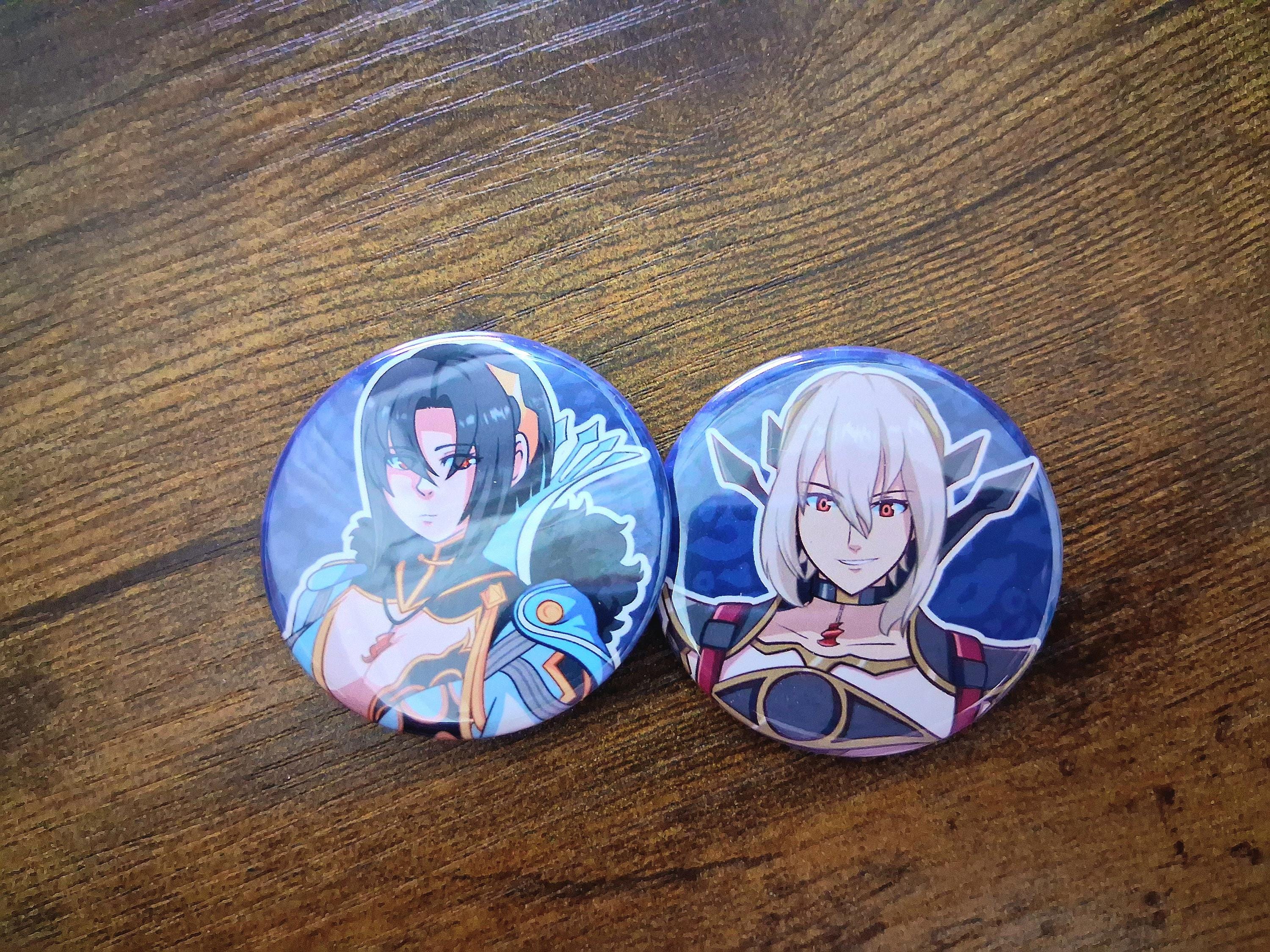 Fire Emblem Engage Buttons, DLC Button Pack, 1.75in (44mm) Buttons, Pin ...
