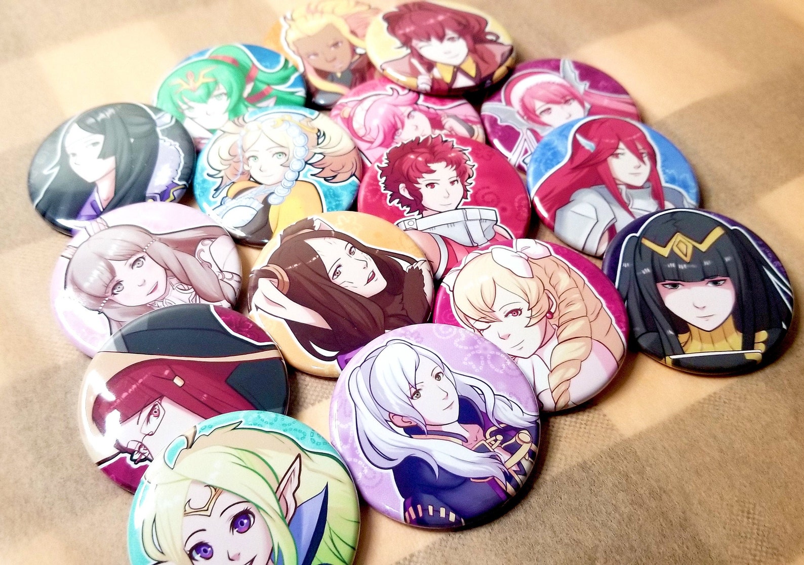 Fe2 Button Set Fire Emblem Awakening First Gen Mothers Buttons, FE 13 - 1 3/4 Inch ...