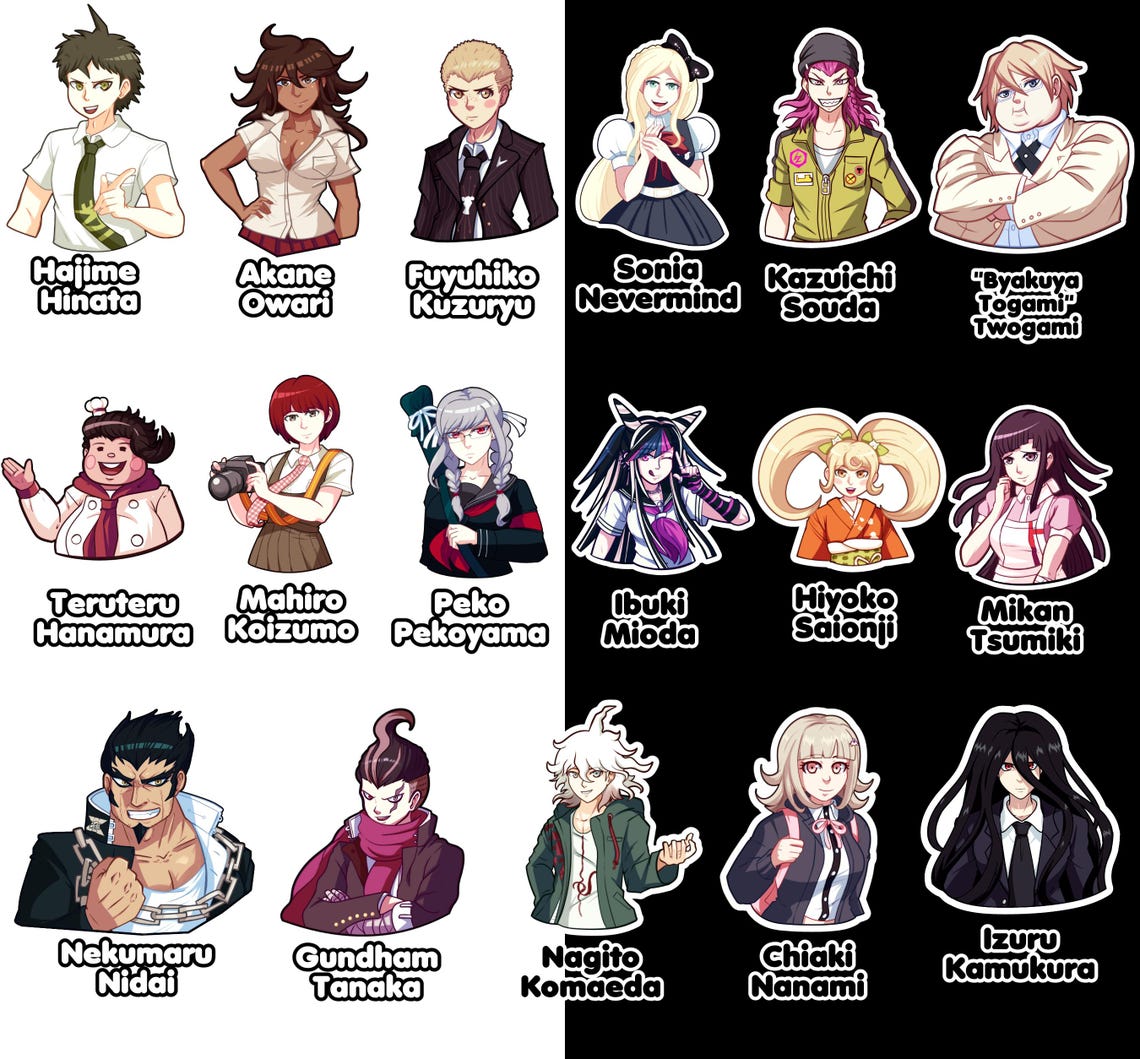 Danganronpa 2 Stickers, Goodbye Despair Class 77th Die Cut Stickers - Etsy