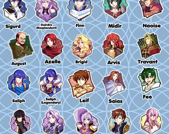 ファイアーエムブレム 聖戦の系譜とトラキア776 - ボタン＆ステッカー