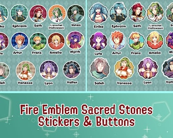 ファイアーエムブレム 聖魔の光石 - ボタン＆ステッカー - Etsy 日本