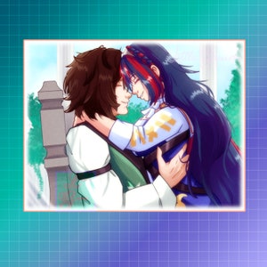 My Knight, Fire Emblem Engage Print, Louis and Alear art, Fire Emblem Art Print, Wall Decor, Fire Emblem Heroes Art Print