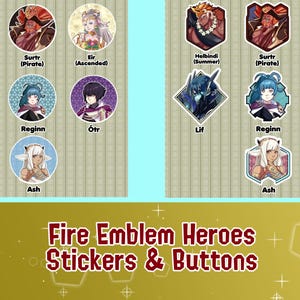 Fire Emblem Heroes - Buttons & stickers