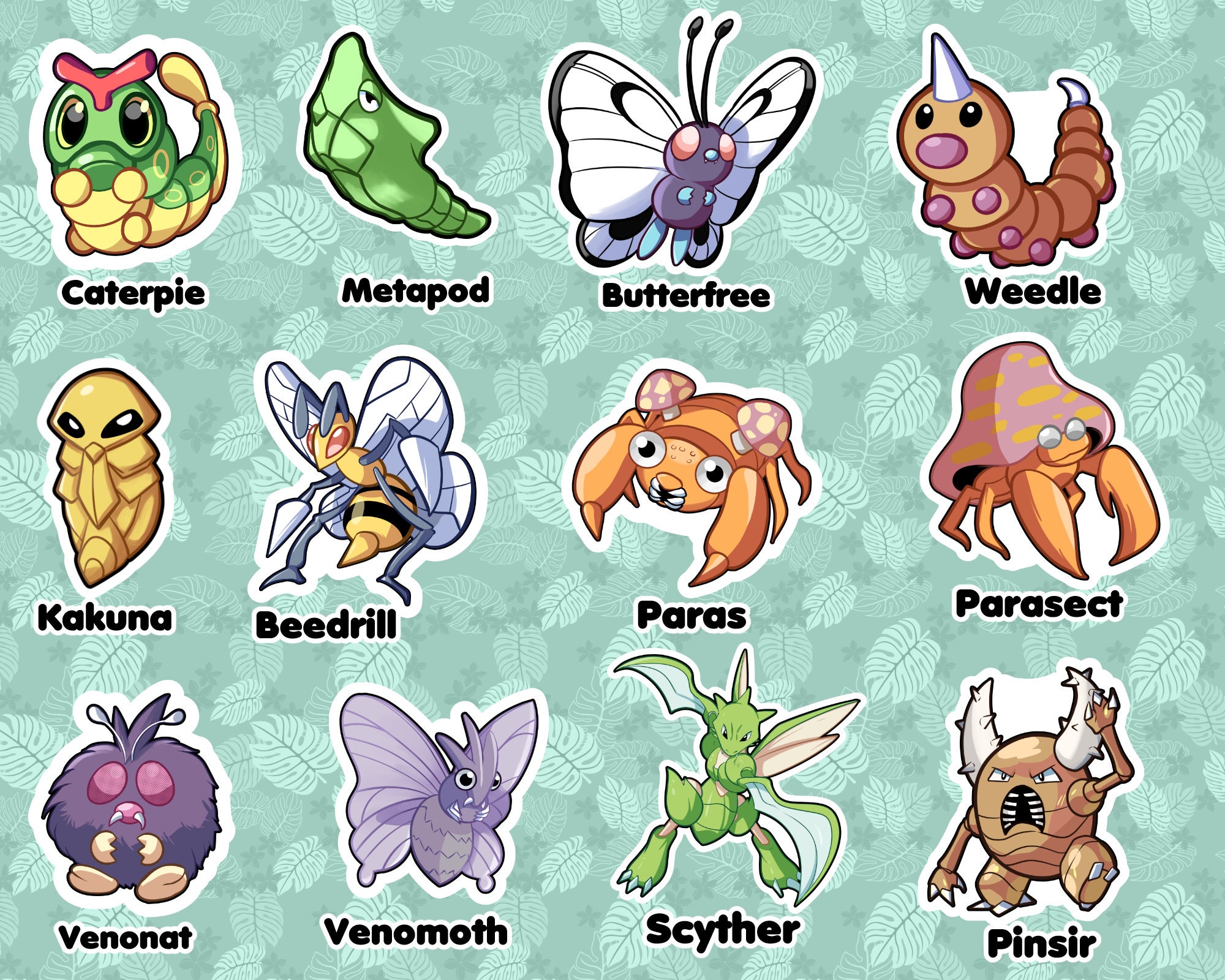 Top 5 Bug Pokemon from Kanto