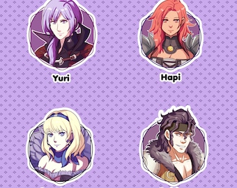 Ashen Wolves Three Hopes Vinyl Stickers, Fire Emblem Three Hopes stickers, Timeskip Stickers, Die Cut stickers